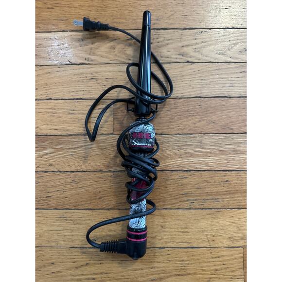 Hot Shot Tools Pink Leopard Curling Wand 1” Barrel Professional Styler - Picture 1 of 3